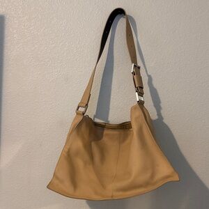 All saints Tan Leather Shoulder Bag